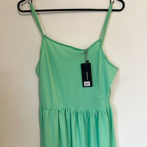 NWT Vero Moda Jade Green Ilane Camisole Dress - Size: Medium - Picture 3 of 9